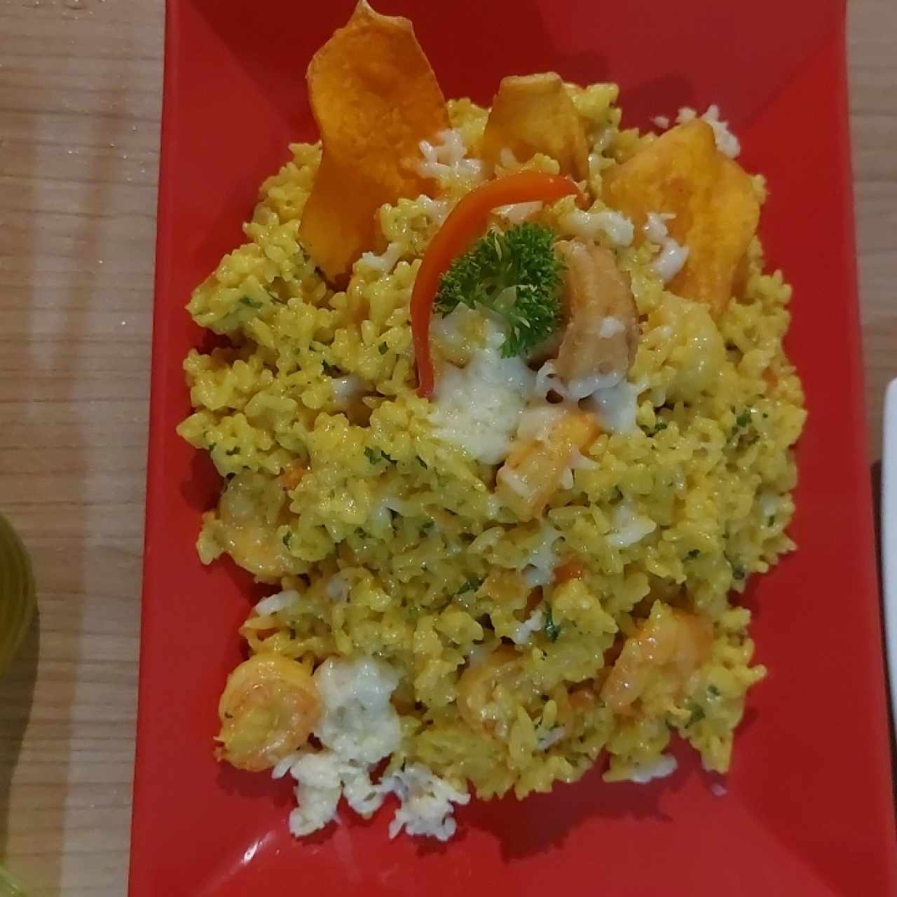 arroz de camarones