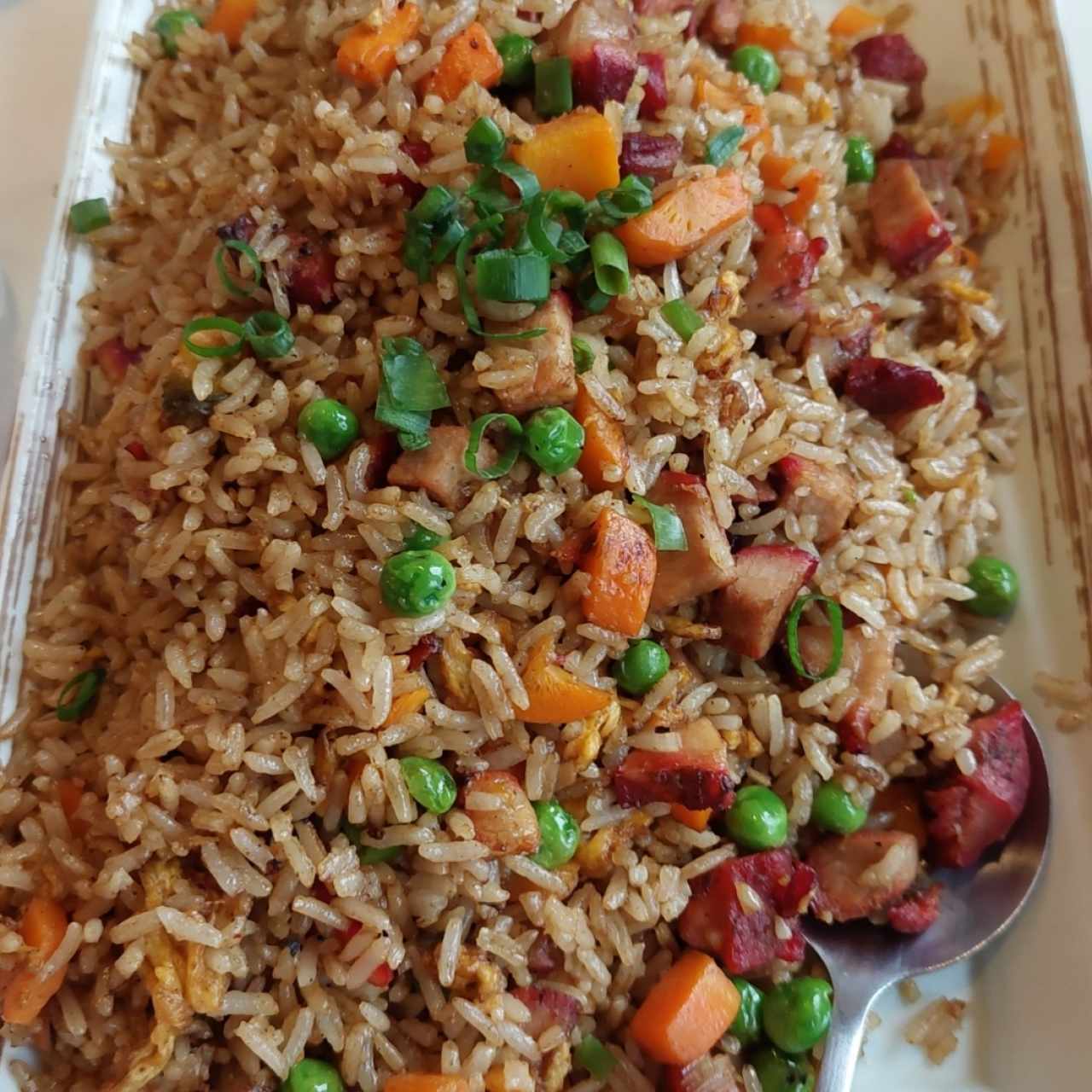 Arroz frito de cerdo