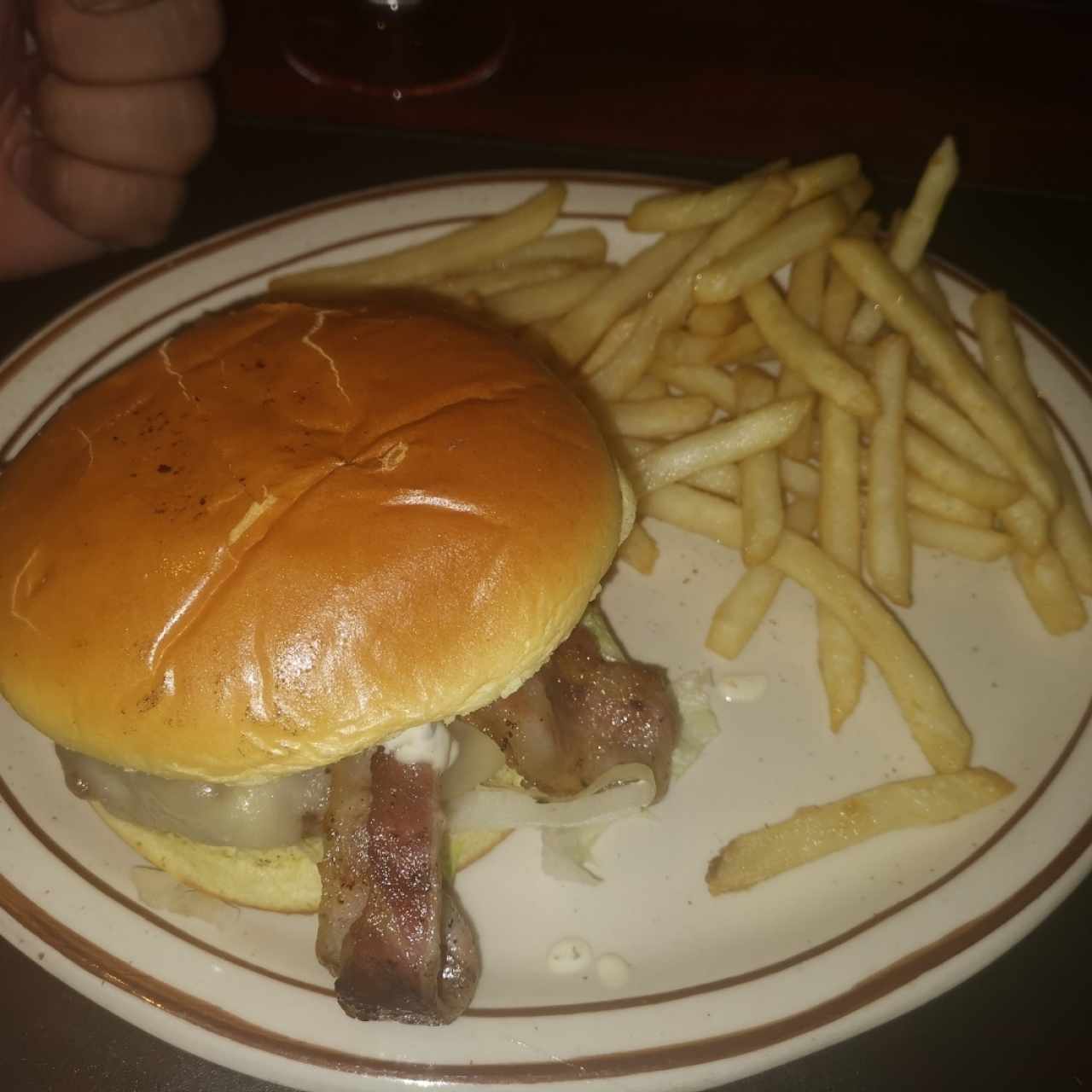 Hamburguesa con bacon