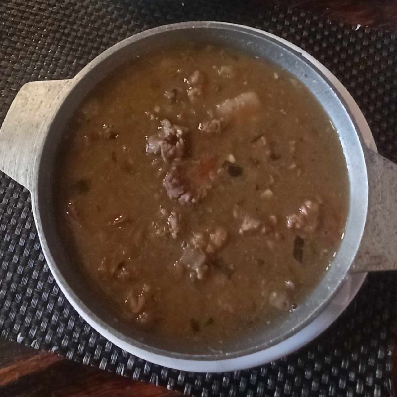 SOPA DE LENTEJA CON CARNE