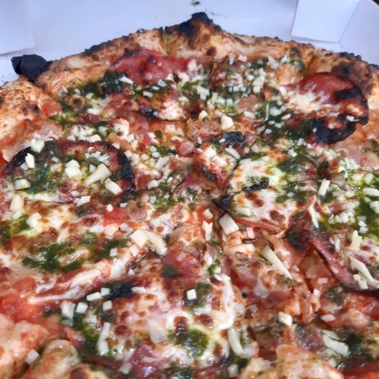 Pizzas - Salchichón - Pesto