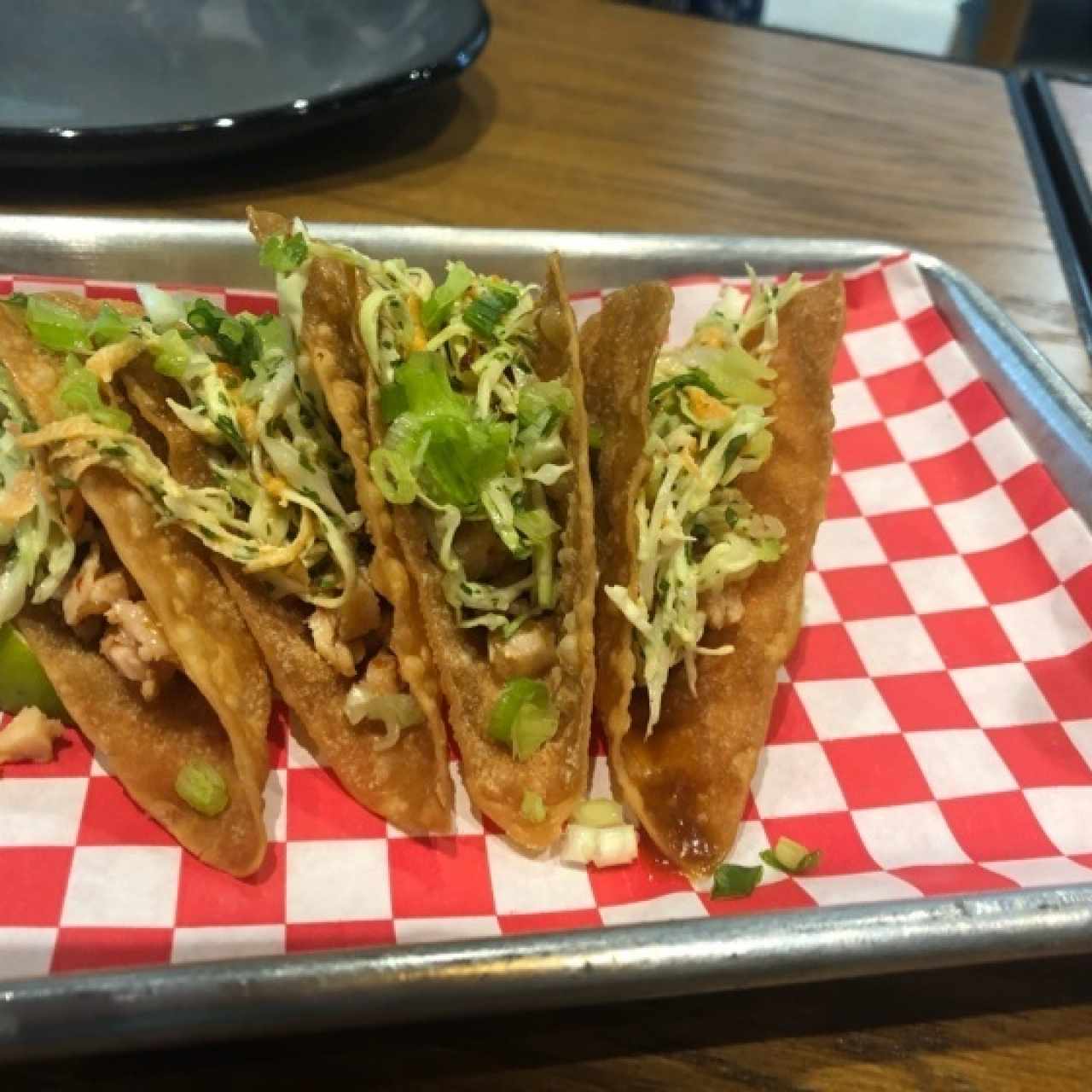 grilled wanton tacos