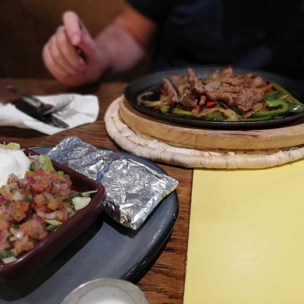 Fajitas Menú Lunch 