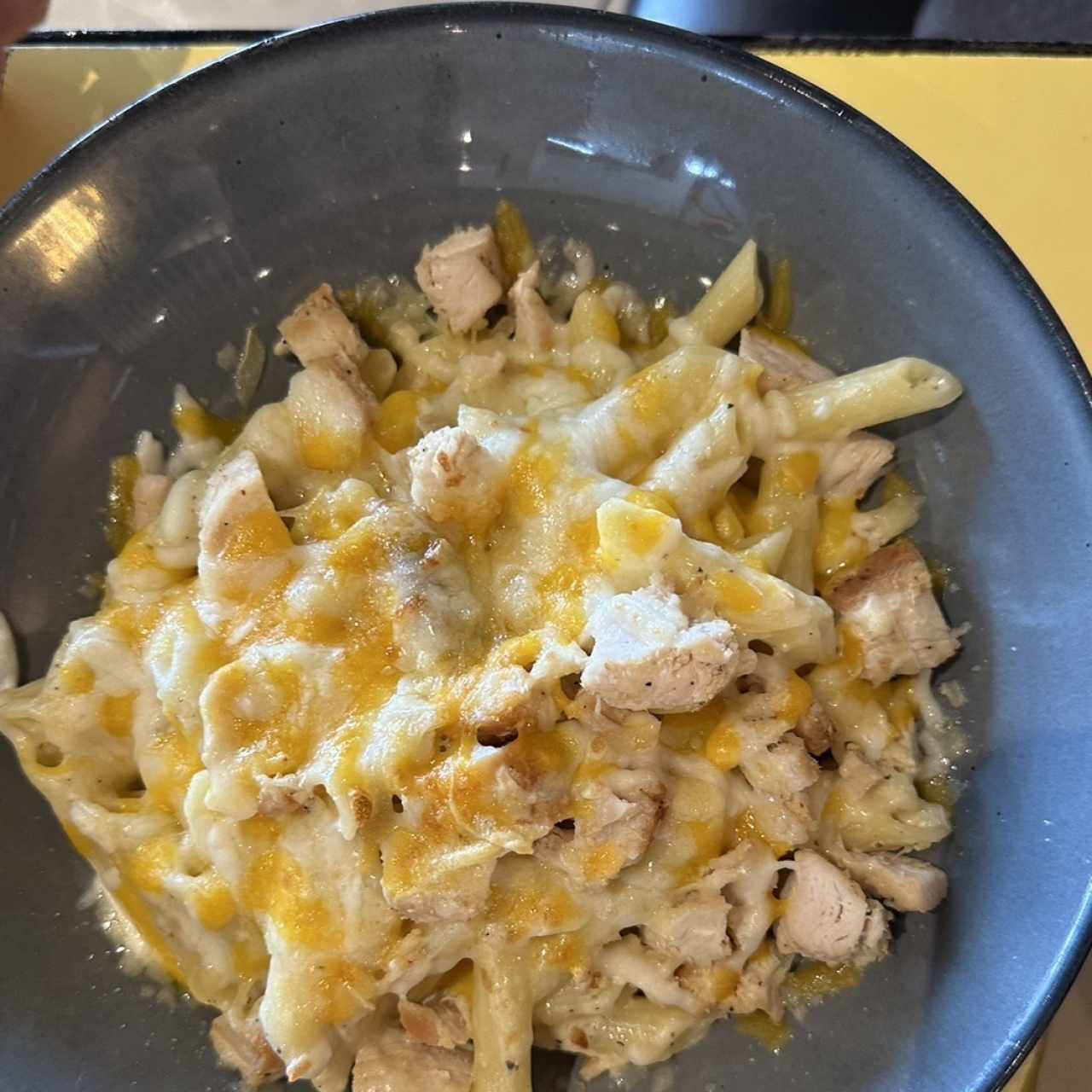 Grilled Chicken & Spinach Alfredo Bowl