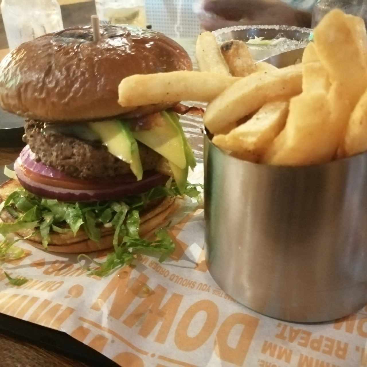 Hamburguesa de aguacate 