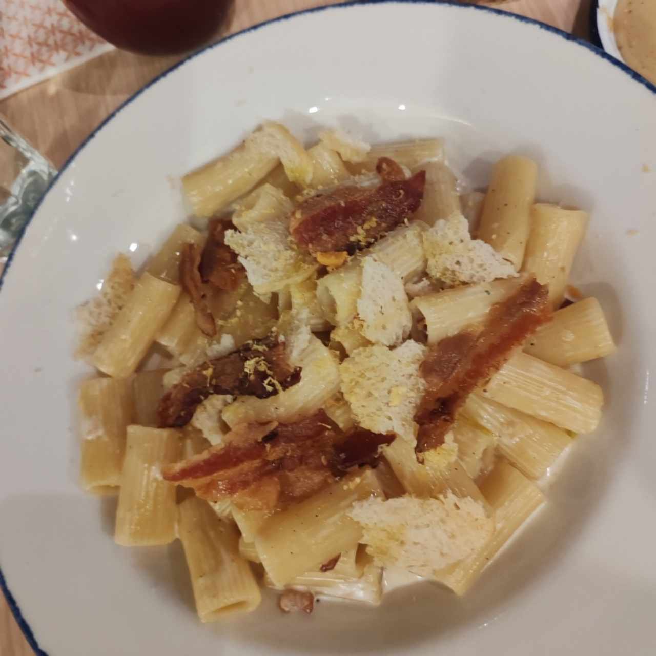 Rigatoni Ni Carbonara Ni Alfredo