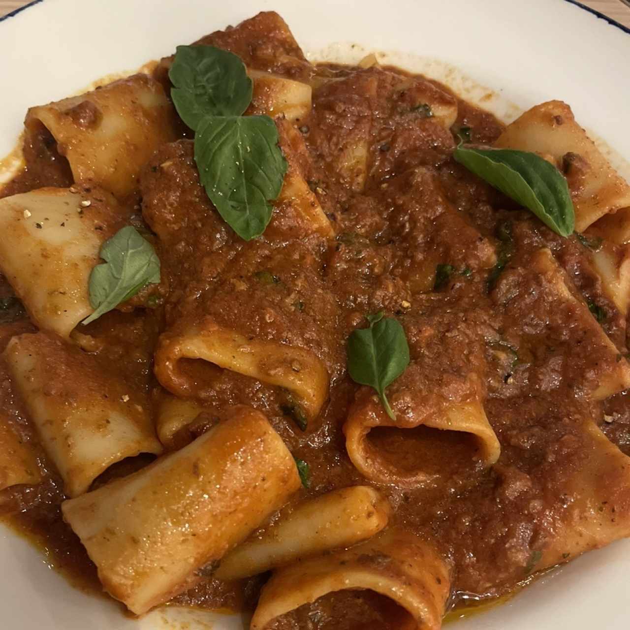 Pastas - Paccheri Alla Bolognesa