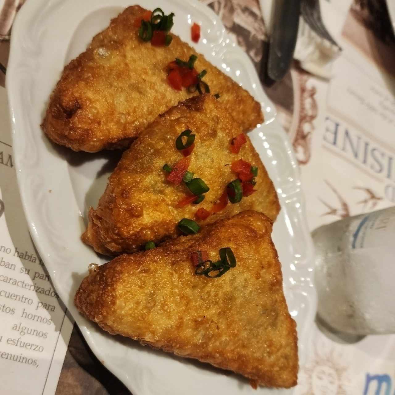 Empanadas con queso y Espinaca