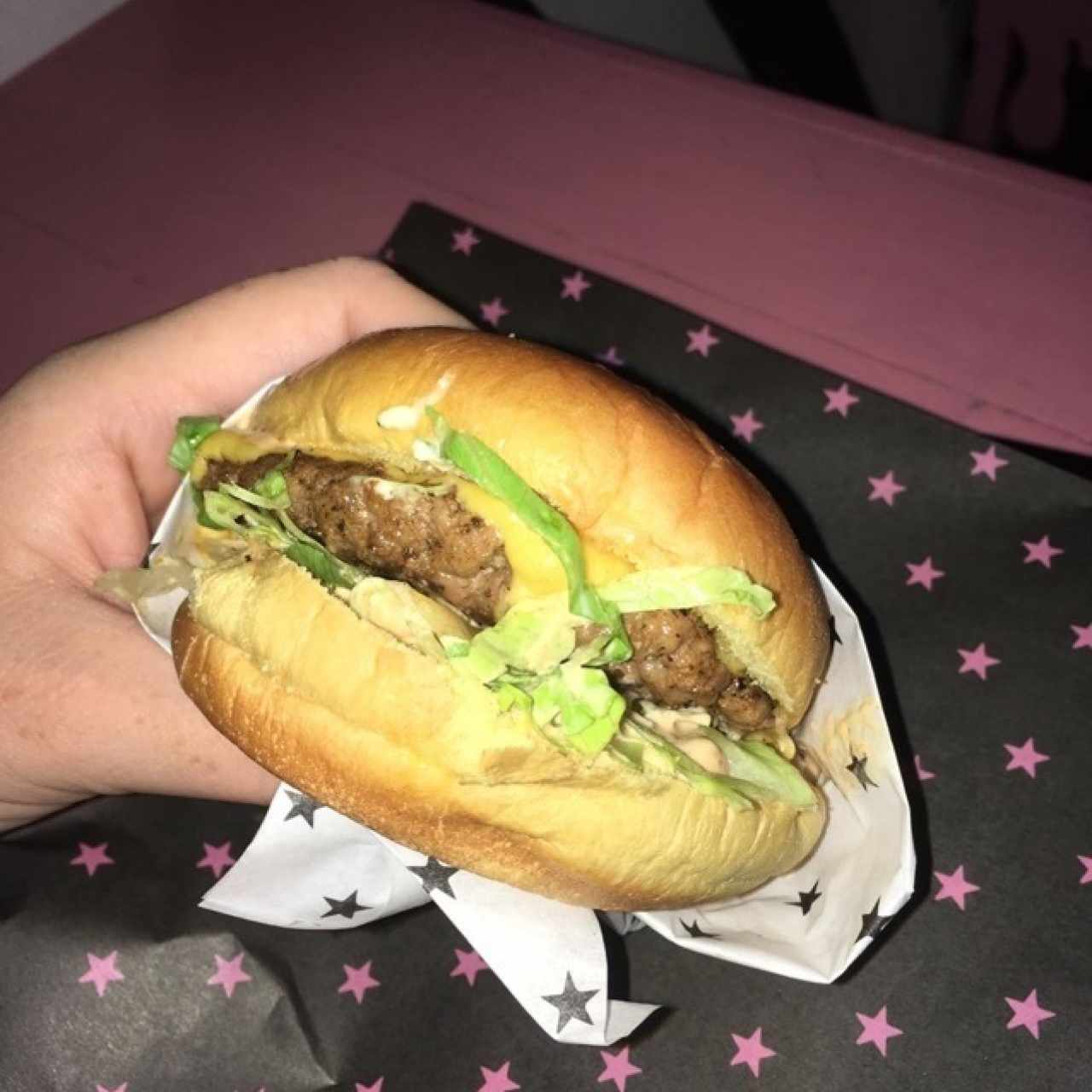 single burger