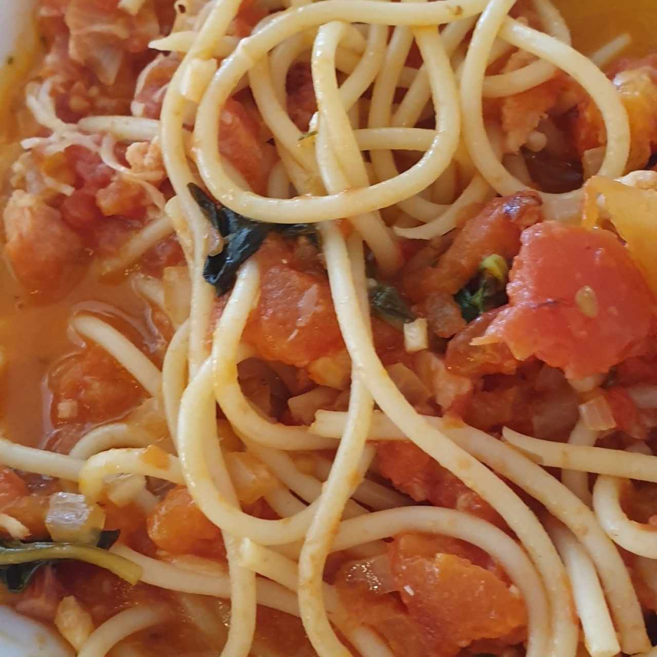 Spaguetti a la Amatriciana