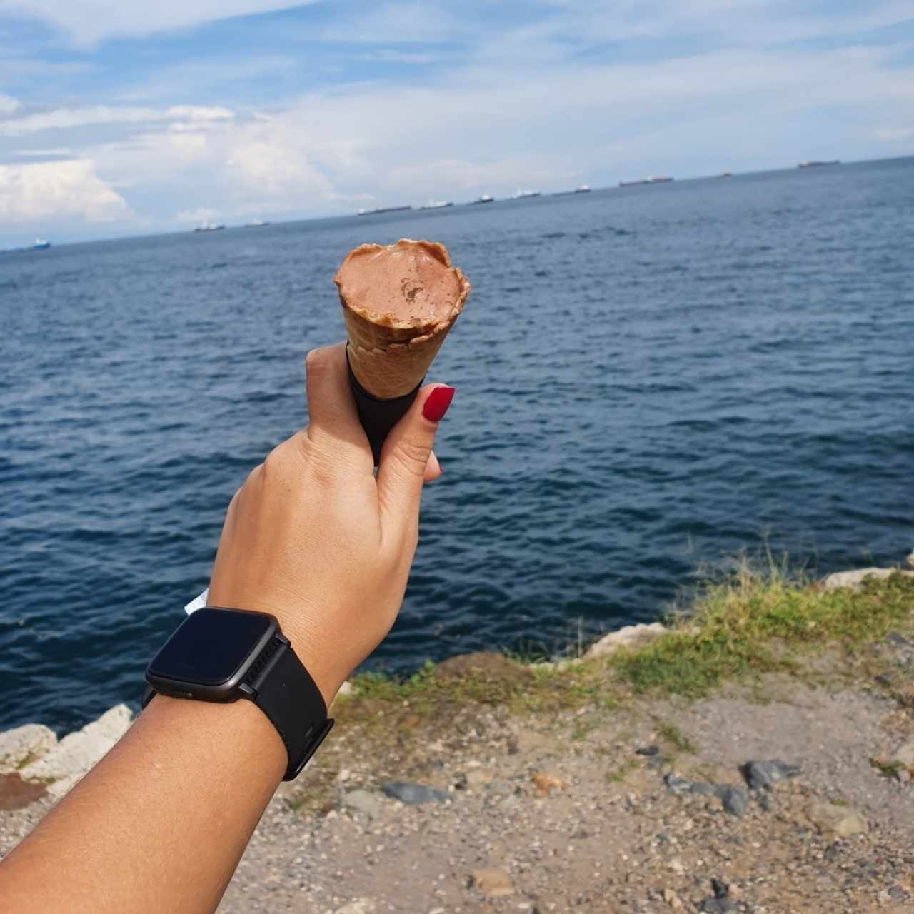 Cono de helado de Nutella