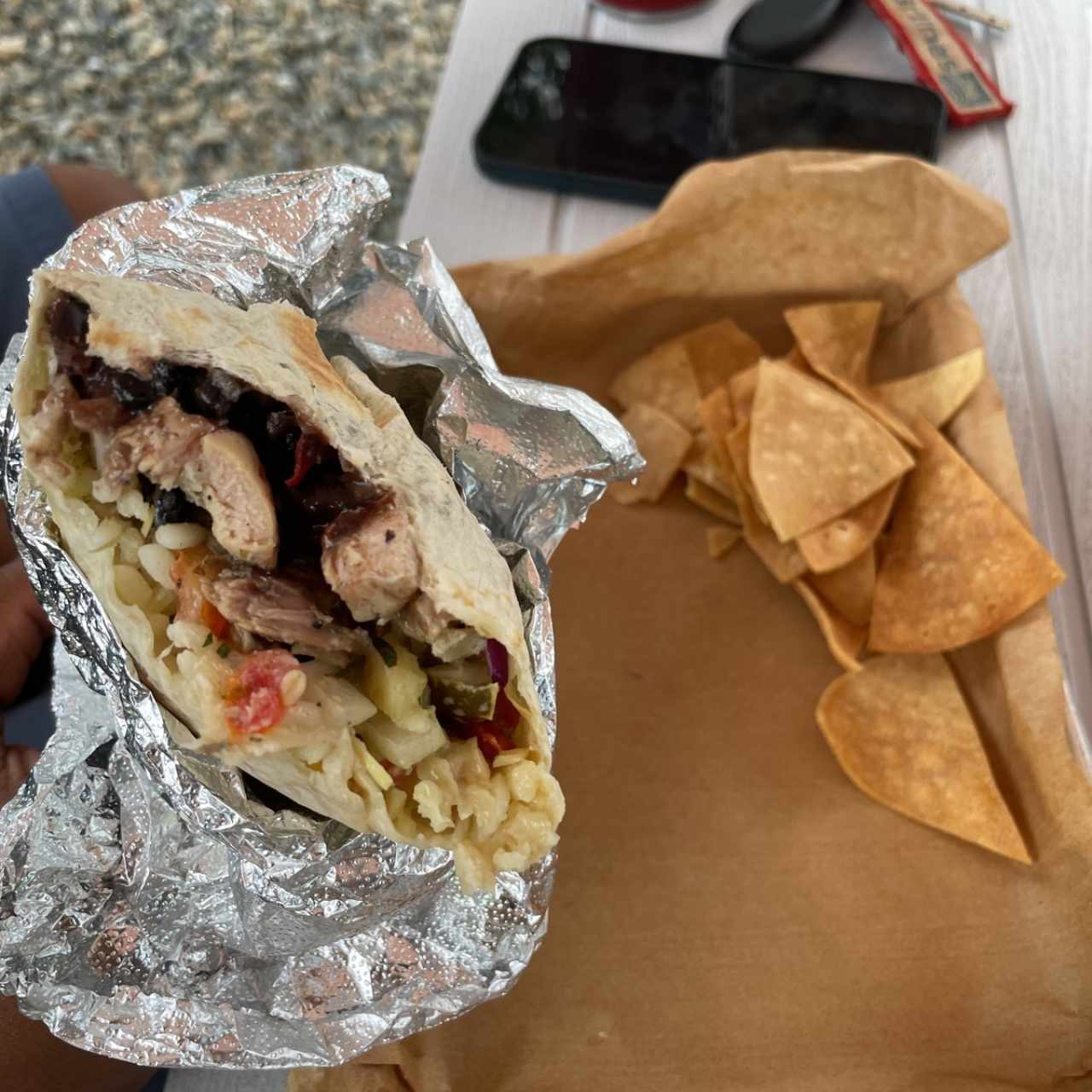 Burrito de pollo