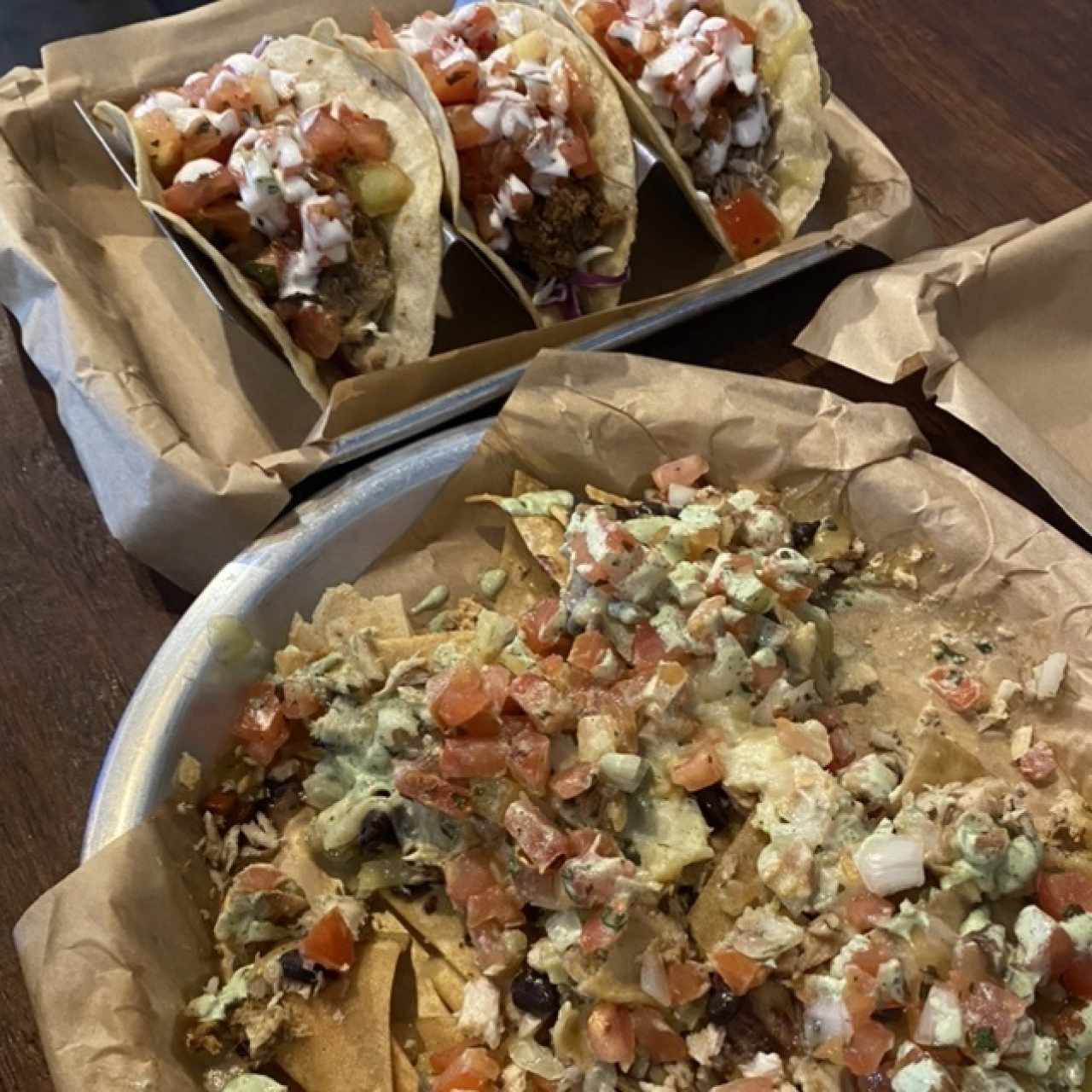 tacos y nachos