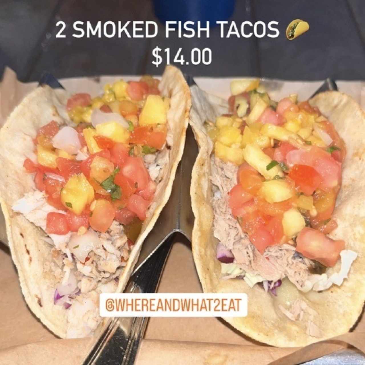 2 Smoked Fish Tacos