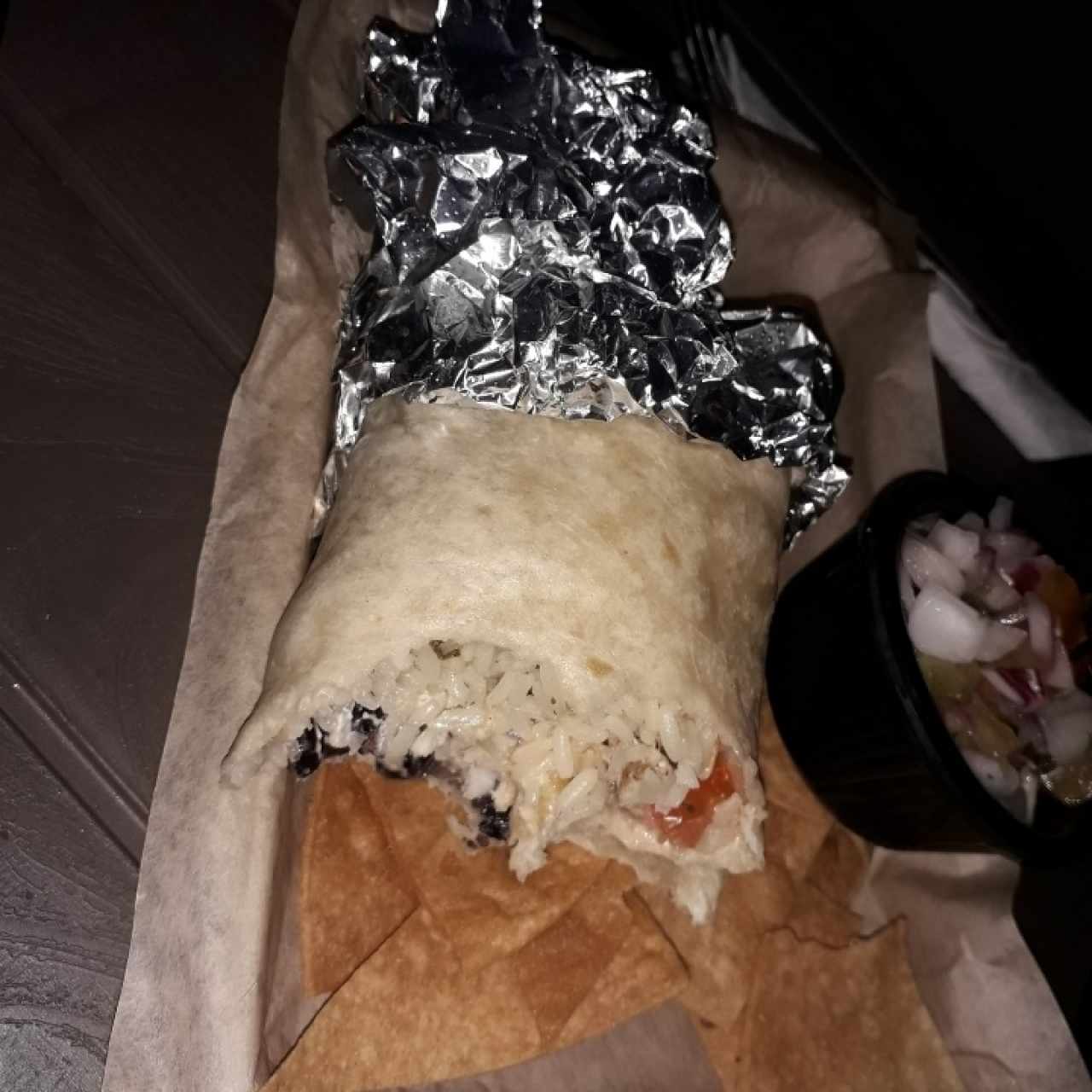 Fish burrito