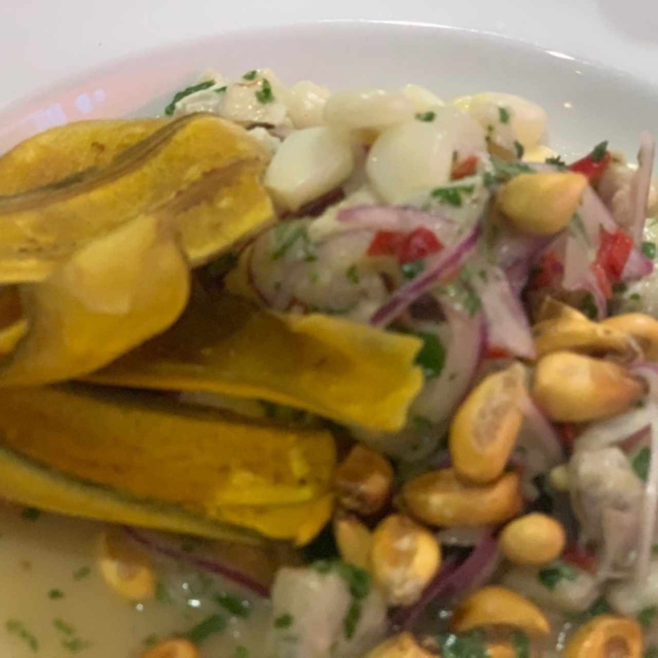 CEVICHE DE CORVINA / SEA BASS CEVICHE