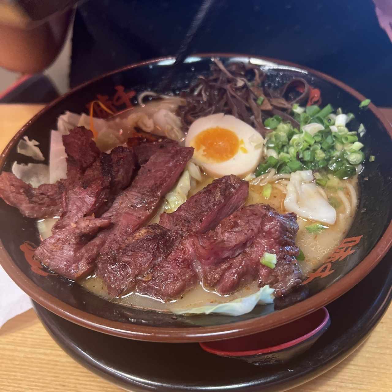 chargrilled beef ramen 