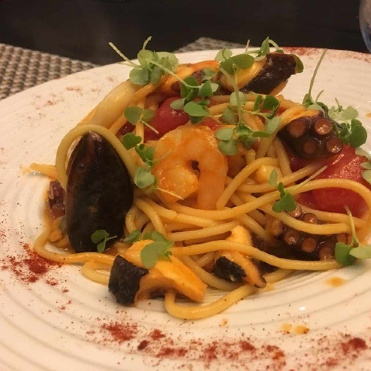 spaguetti mariscos 