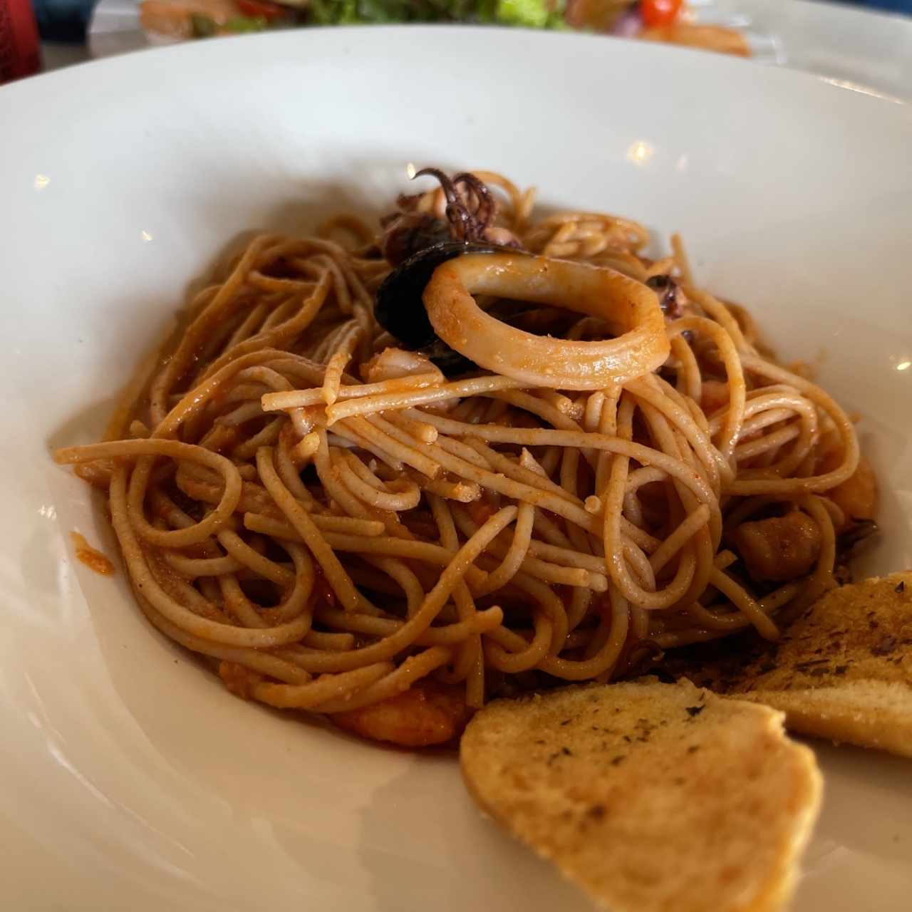 Spagetti con mariscos