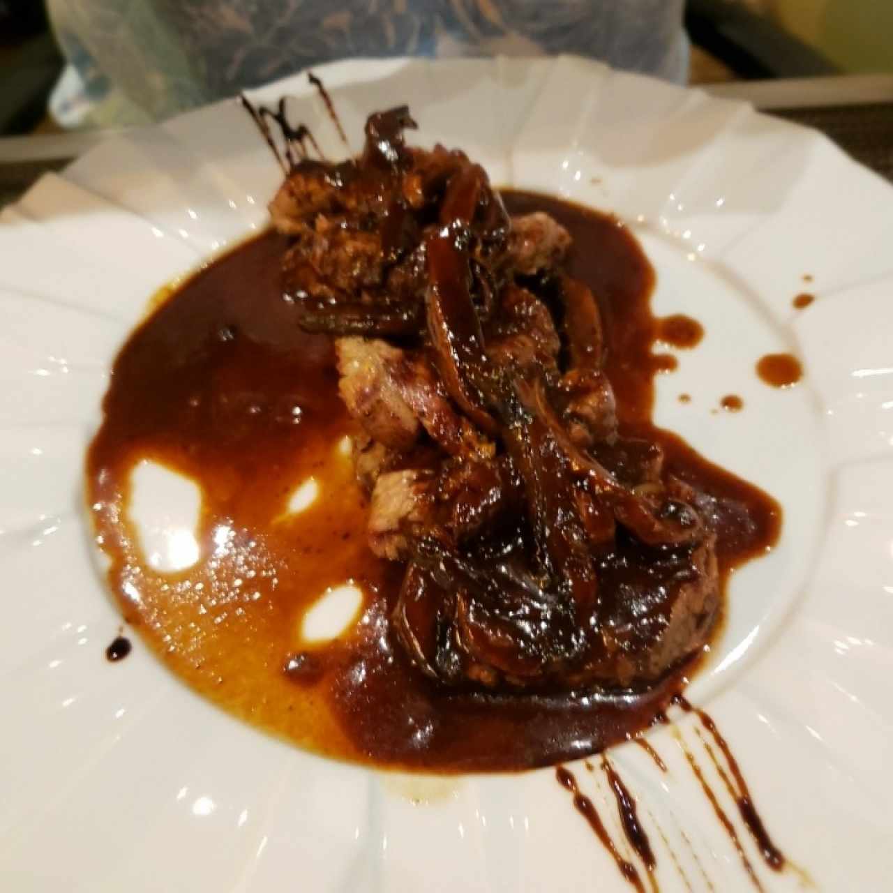 Filete de res a la palermo con hongos