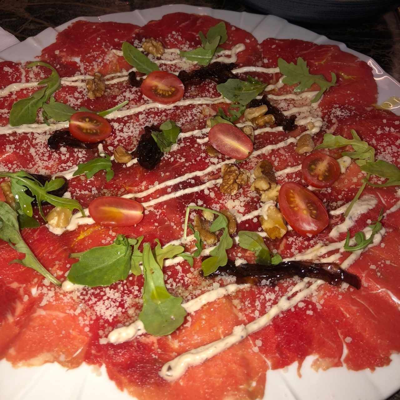 Carpaccio de res