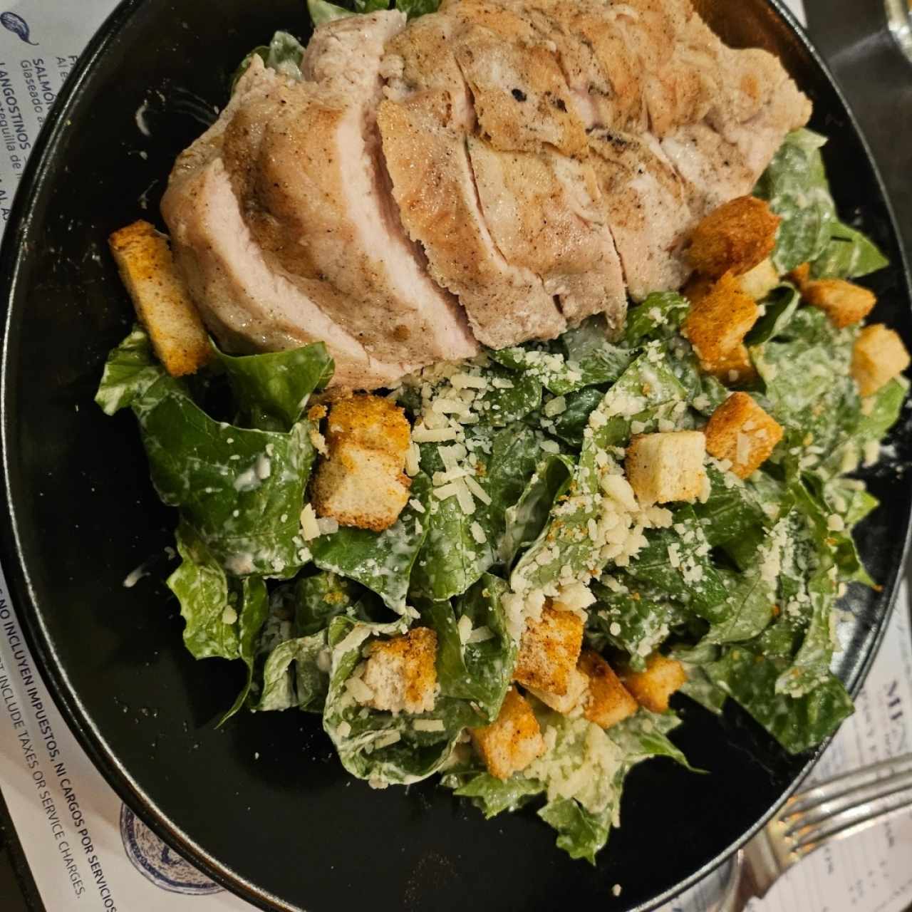 Ensalada Caesar con pollo