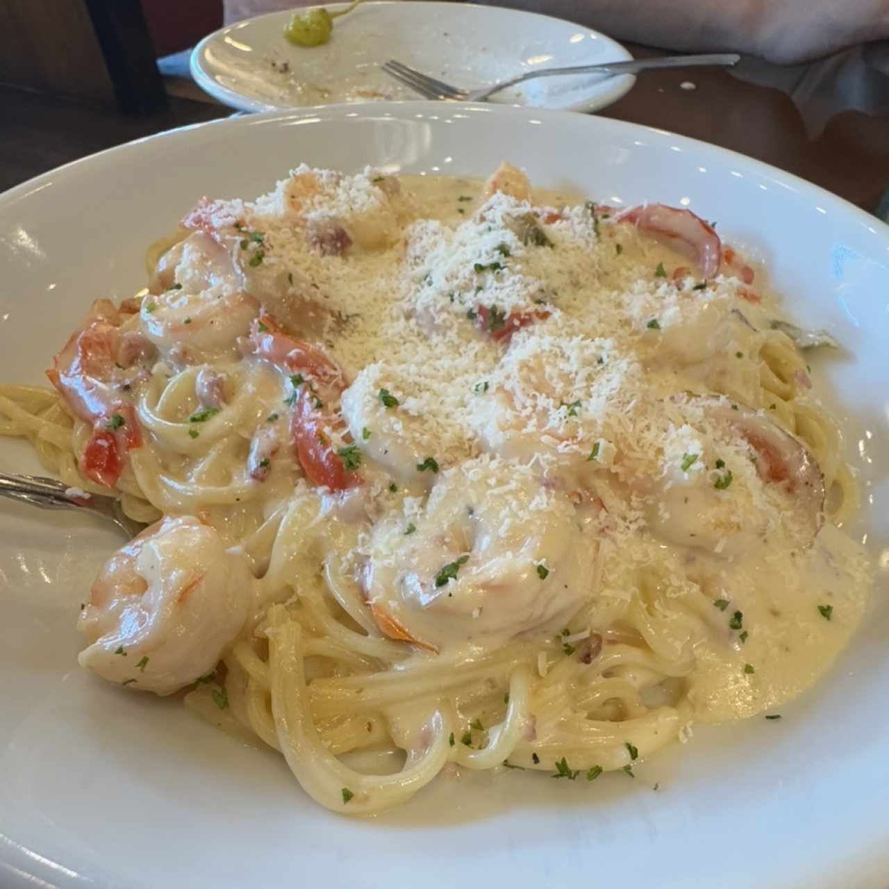 Chicken & Shrimp Carbonara