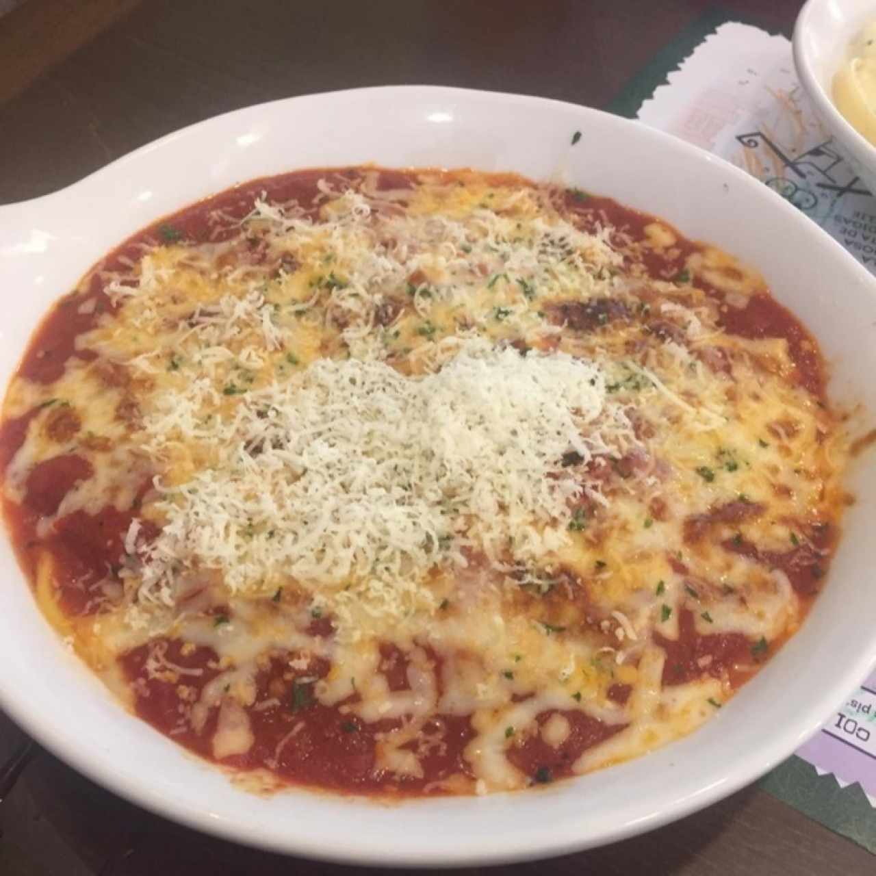 ravioli con marinara