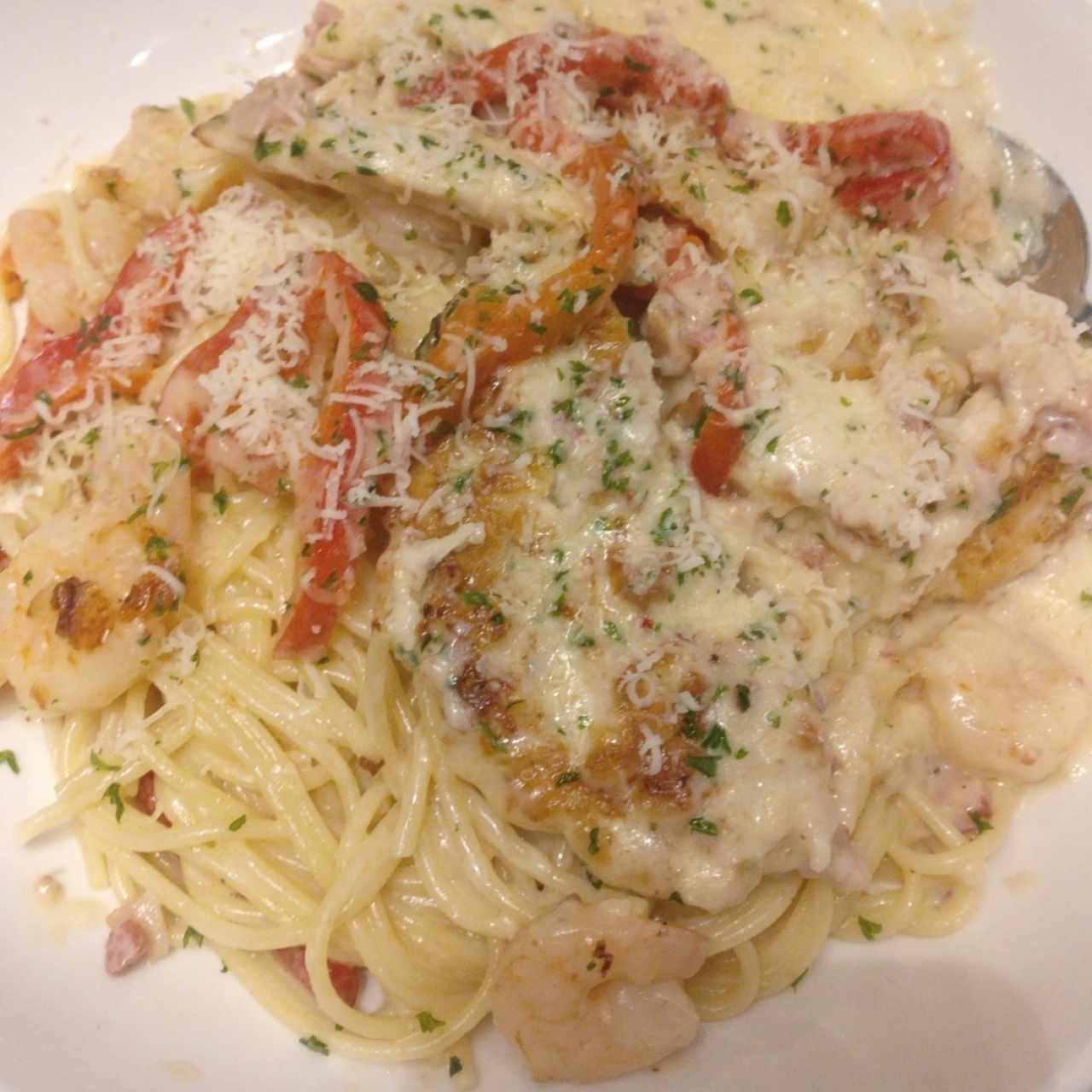 pasta chicken carbonara