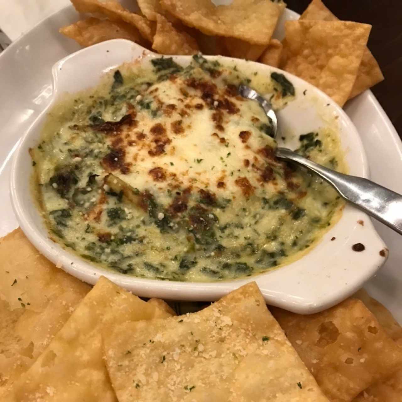 spinaca y chips