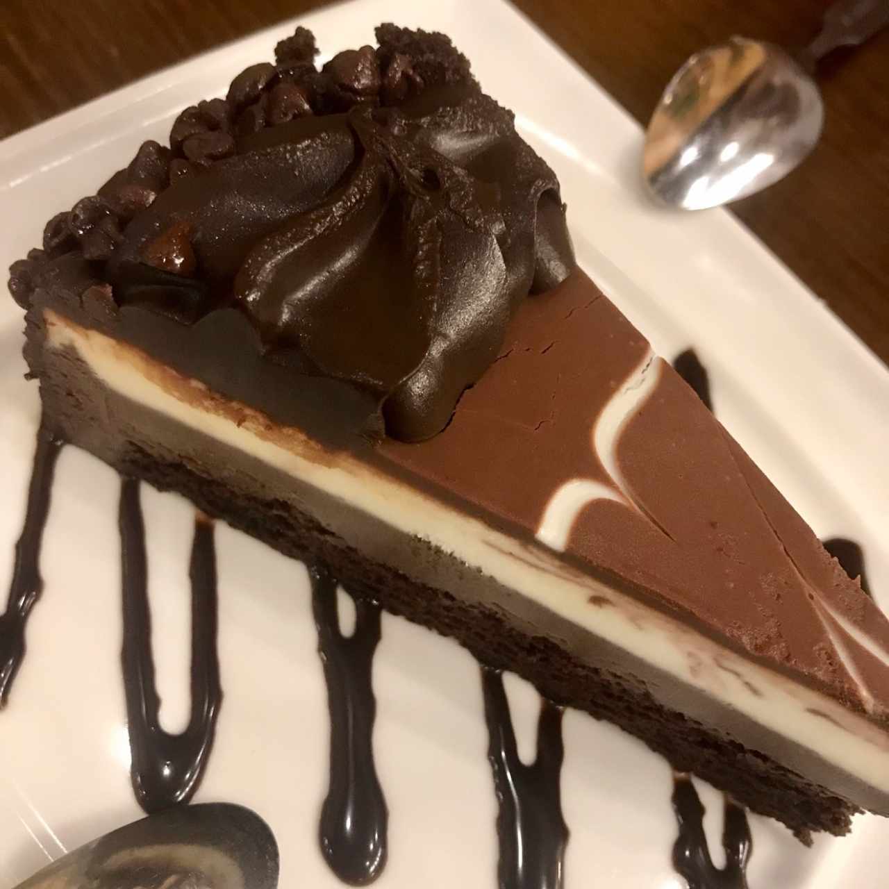 Cheesecake con dulce de chocolate