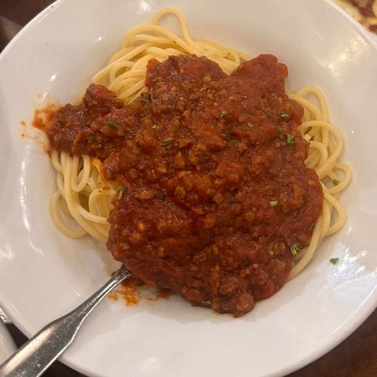 Spaguetti bolognesa