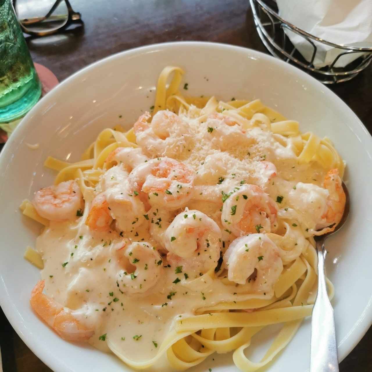 Shrimps Alfredo 