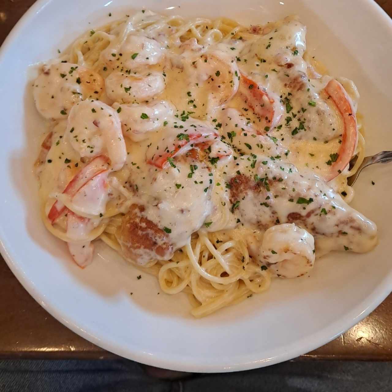 Classic Entreés - Chicken & Shrimp Carbonara