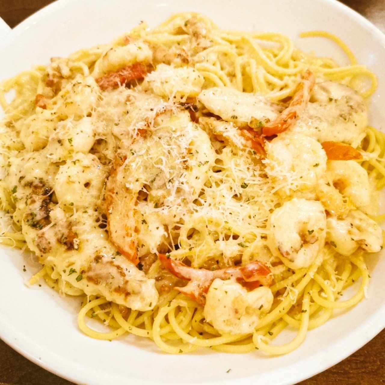 Chiken & Shrimp Carbonara