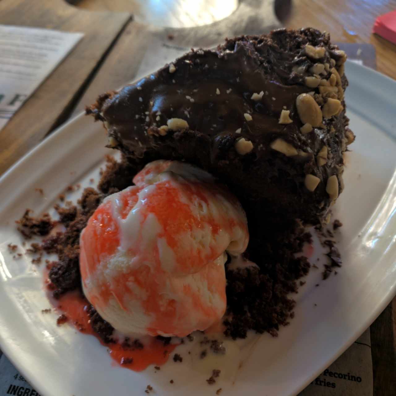 Hot Nutella Cake con Helado