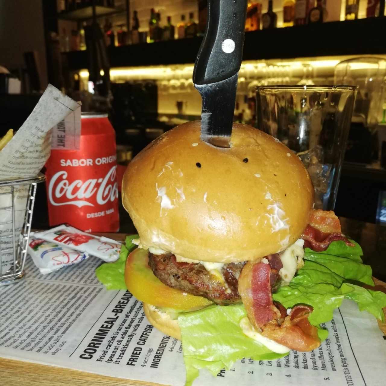 hamburguesa bacon cheese sólo en pizza is love 🕶️