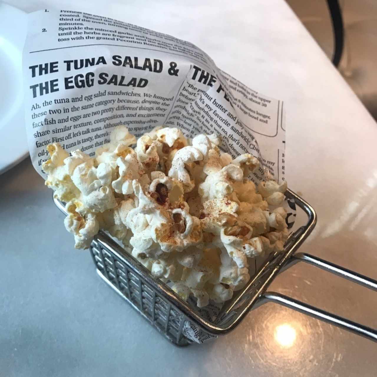 popcorn de cortesia