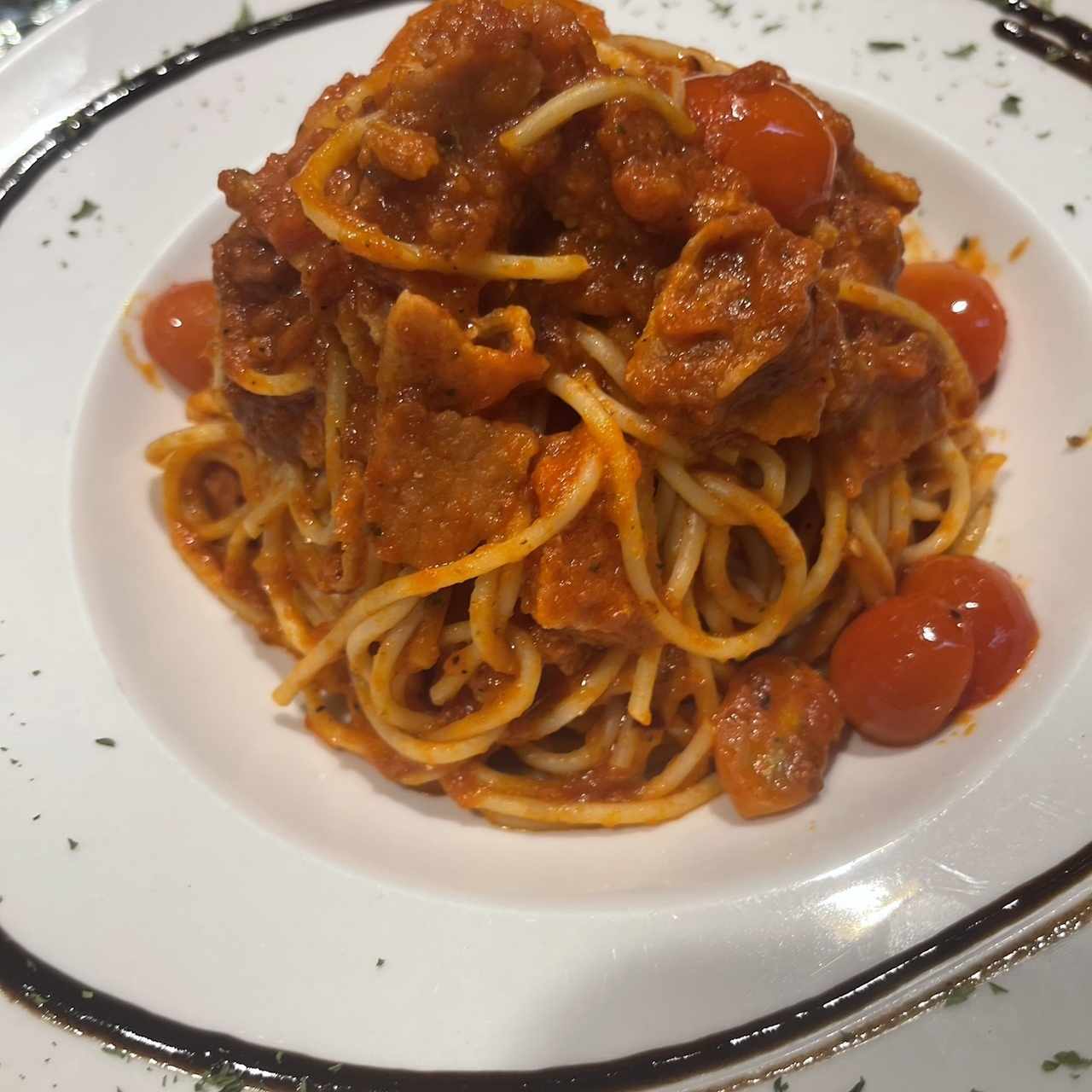 Spaguetti a la Amatricina