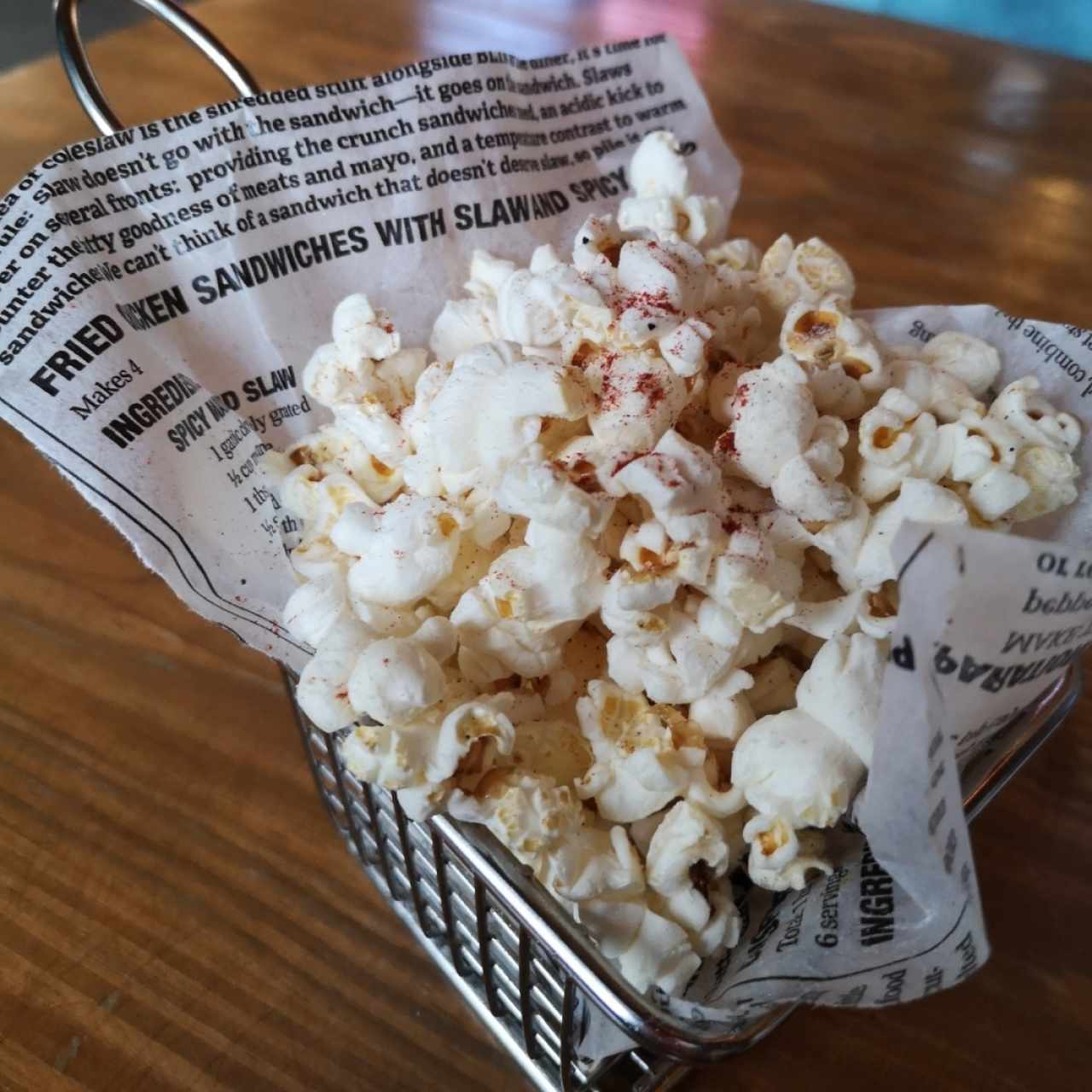 Pop Corn de Cortesía 