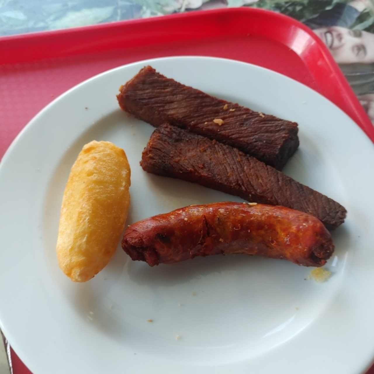 Caramiñola carne frita y Chorizo  tableño 