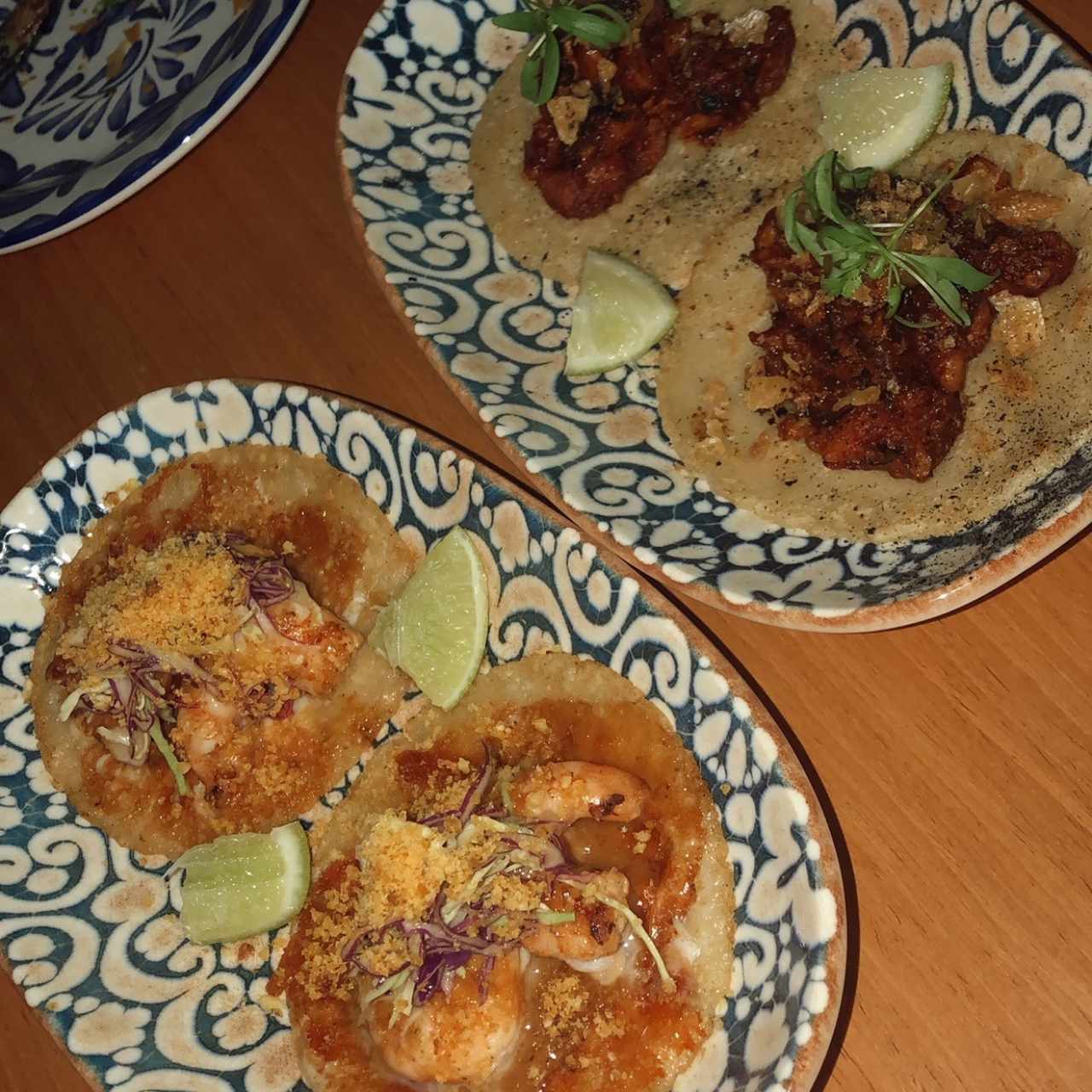 tacos gobernador y de pollo