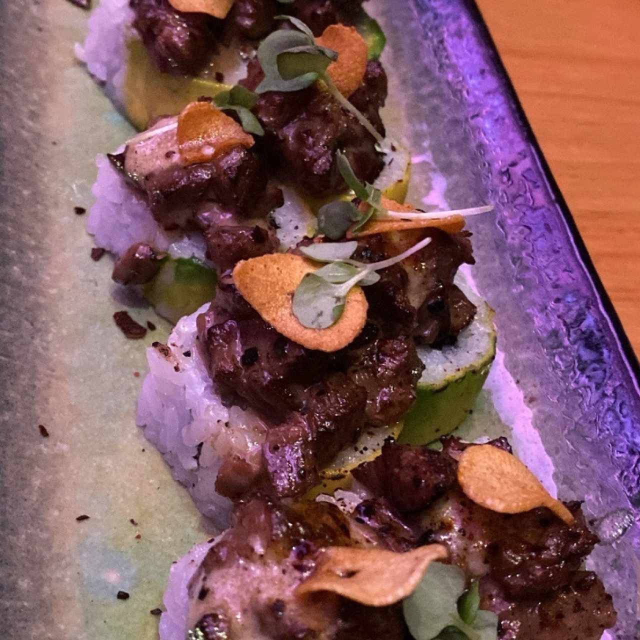 Sushi e de carne