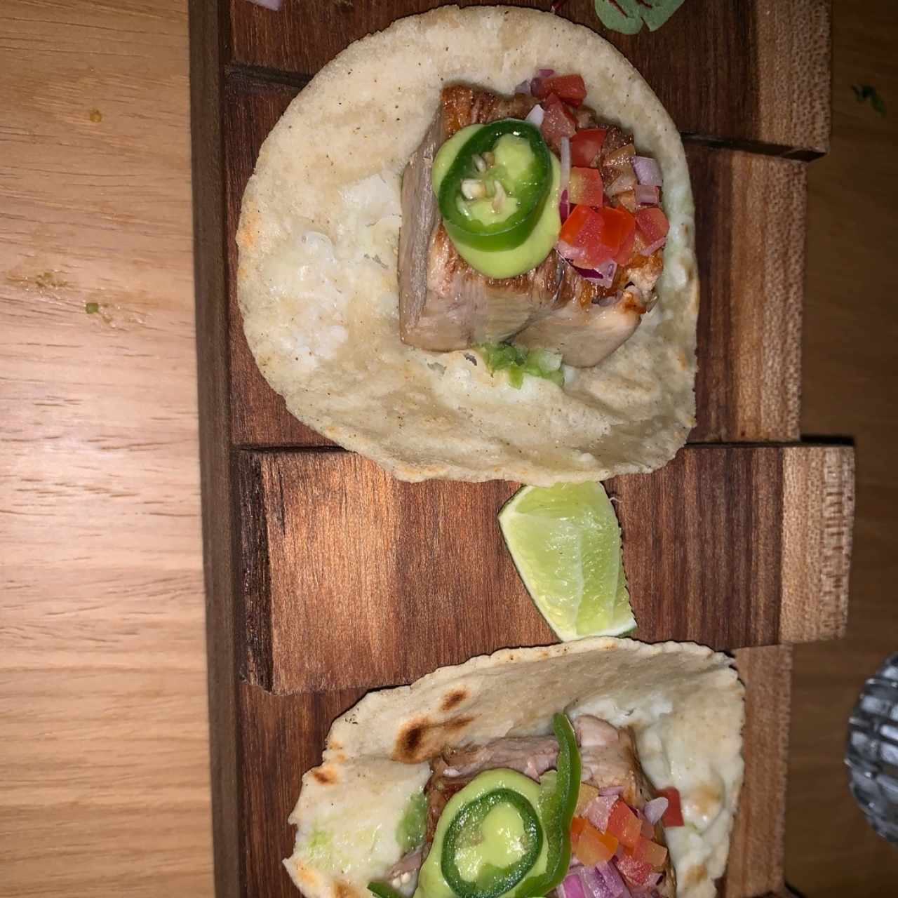 tacos de rib eye