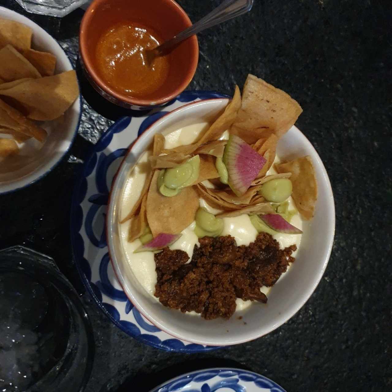 Queso Fundido con Chorizo 