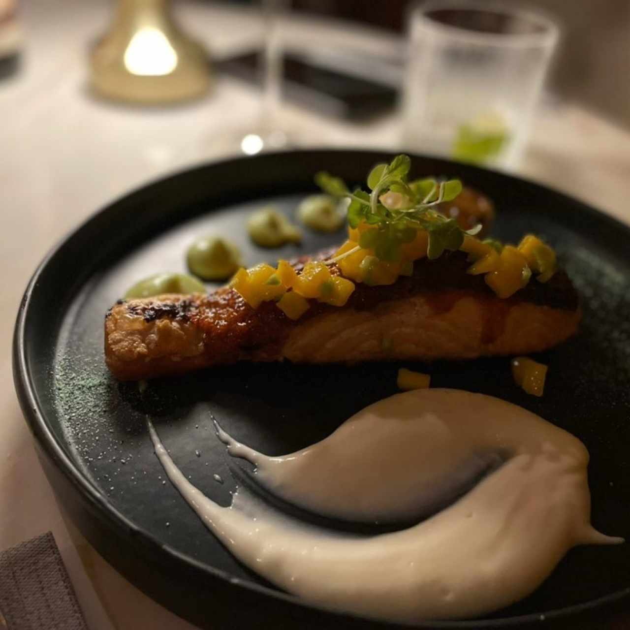 Salmón Caribeño al Miso