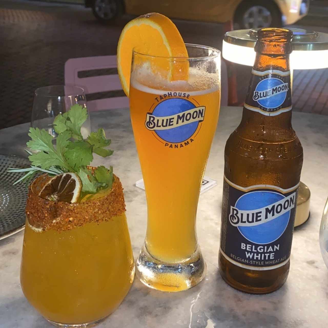 Agave coriandolo & blue moon 