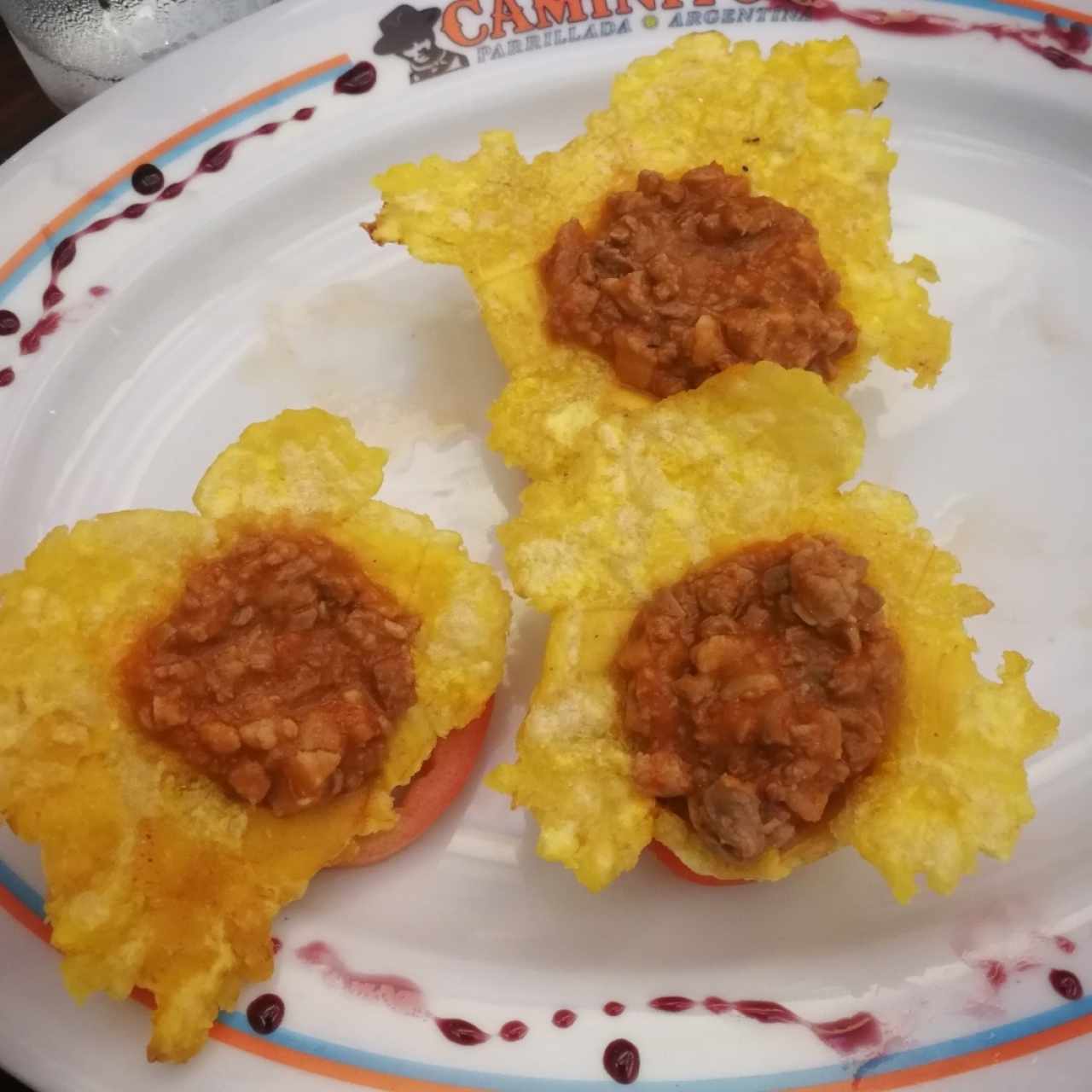 Patacones Rellenos con Carne Molida