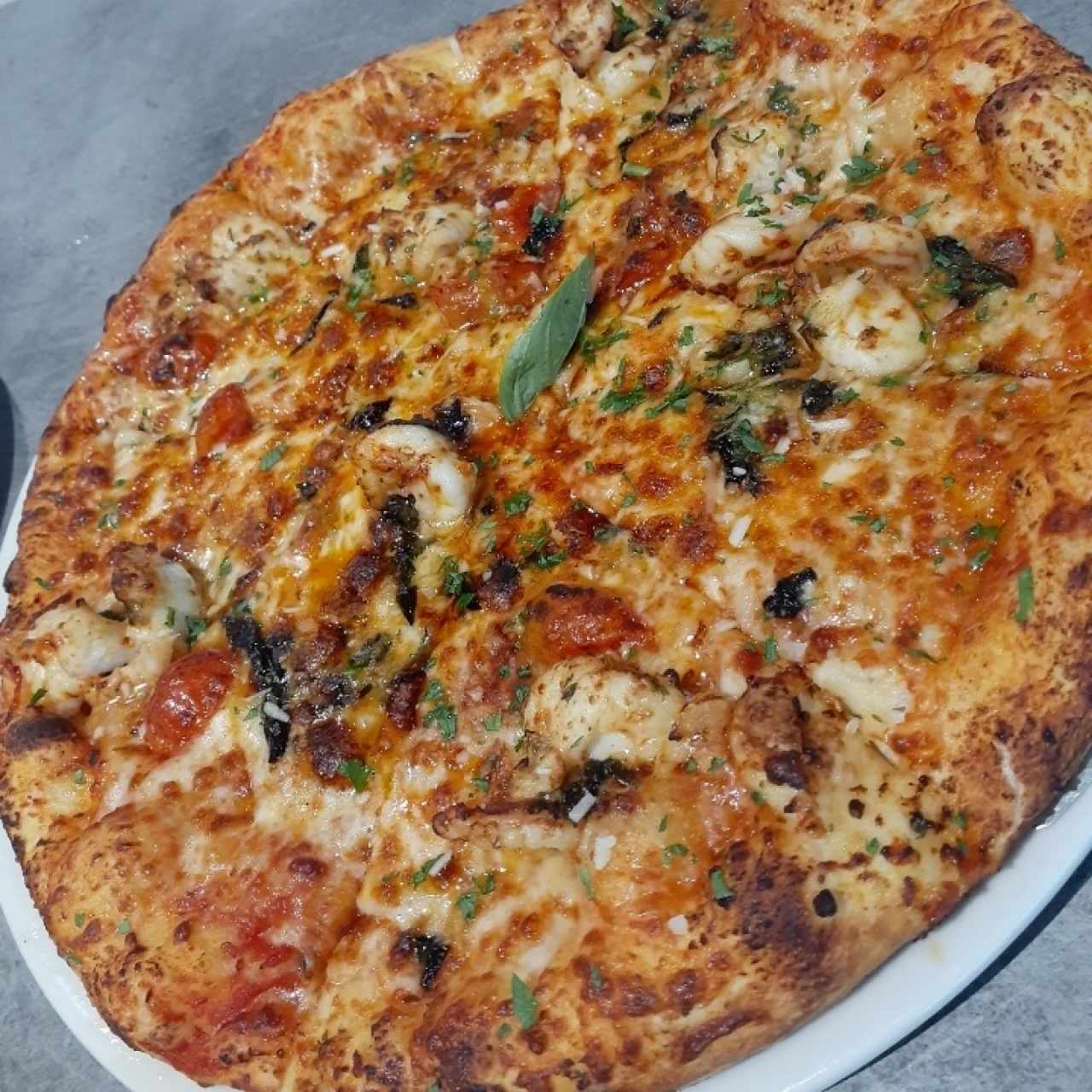 Pizzas - Pizza con Langostinos