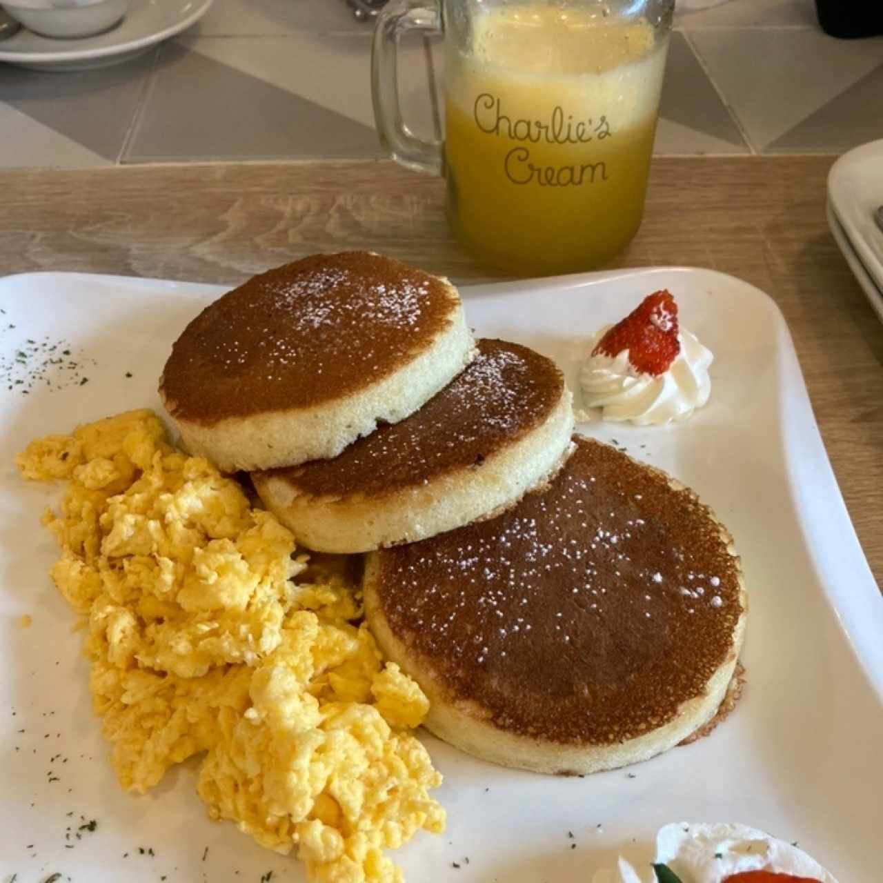 Pancakes con huevo